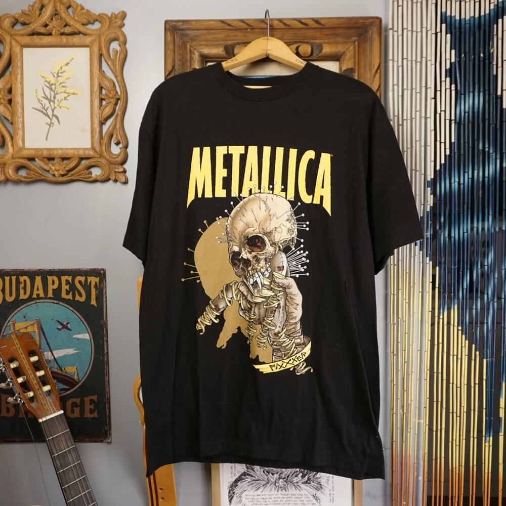 Vintage Giant Metallica fixxxer pushead skeleton tee